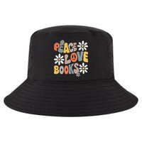 Peace Love Books Groovy Bookworm Book Nerd Reading Teacher Cool Comfort Performance Bucket Hat
