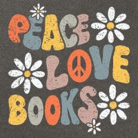 Peace Love Books Groovy Bookworm Book Nerd Reading Teacher Cotton Canvas Backpack