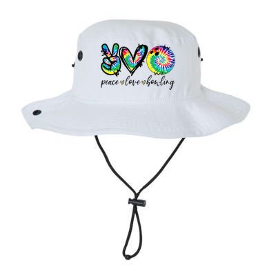 Peace Love Bowling Tie Dye Cute Bowling Lovers Legacy Cool Fit Booney Bucket Hat