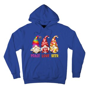 Peace Love Beer Funny Summer Gnomes Chillin With My Gnomies Cute Gift Hoodie