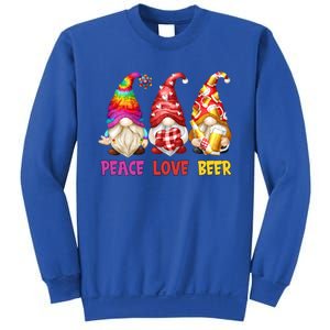 Peace Love Beer Funny Summer Gnomes Chillin With My Gnomies Cute Gift Sweatshirt