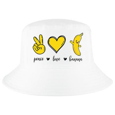 Peace Love Bananas Fresh Banana Gift Cool Comfort Performance Bucket Hat