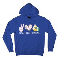 Peace Love Banking Banker Funny Gift Idea Gift Hoodie