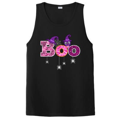 Pink Leopard Boo Spider WItch Hat Cute Scary Halloween Girls PosiCharge Competitor Tank