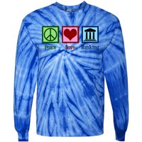 Peace Love Banking Funny Banker Cool Gift Tie-Dye Long Sleeve Shirt