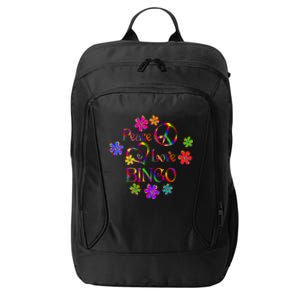 Peace Love Bingo Gift City Backpack