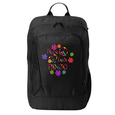 Peace Love Bingo Gift City Backpack