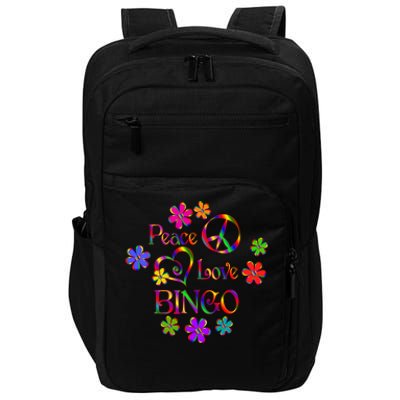 Peace Love Bingo Gift Impact Tech Backpack