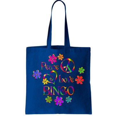 Peace Love Bingo Gift Tote Bag