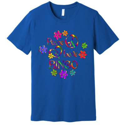 Peace Love Bingo Gift Premium T-Shirt