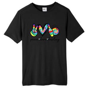 Peace Love Bowling Tie Dye Cute Bowling Lovers Meaningful Gift Tall Fusion ChromaSoft Performance T-Shirt