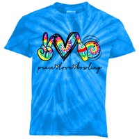 Peace Love Bowling Tie Dye Cute Bowling Lovers Meaningful Gift Kids Tie-Dye T-Shirt