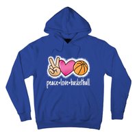 Peace Love Basketball Basketball Player Great Gift Hoodie