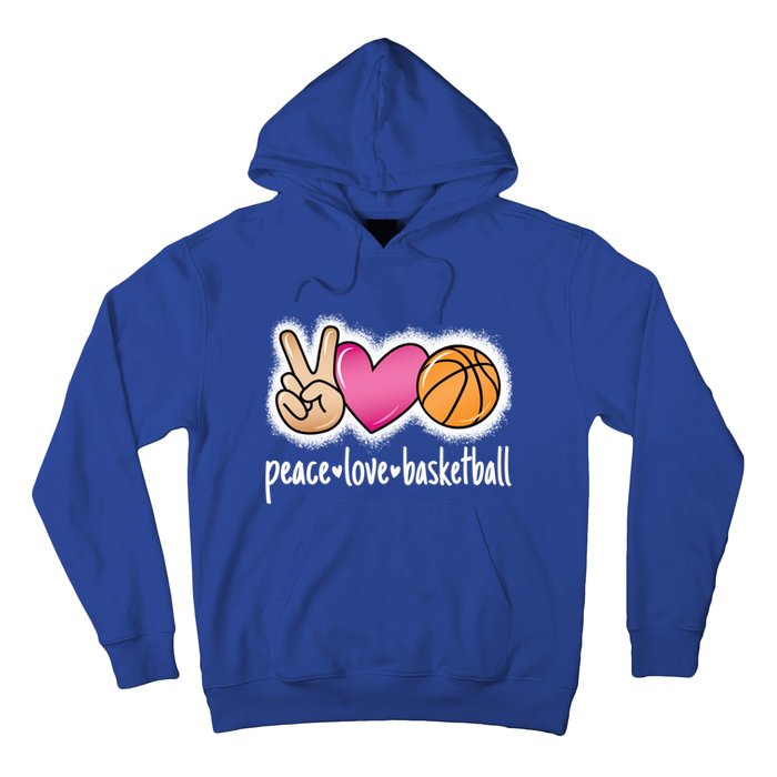 Peace Love Basketball Basketball Player Great Gift Hoodie