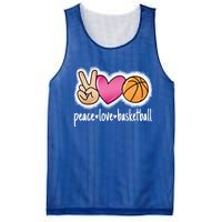 Peace Love Basketball Basketball Player Great Gift Mesh Reversible Basketball Jersey Tank