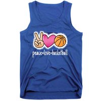 Peace Love Basketball Basketball Player Great Gift Tank Top