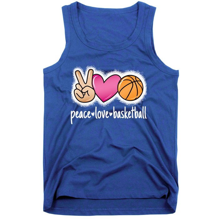 Peace Love Basketball Basketball Player Great Gift Tank Top