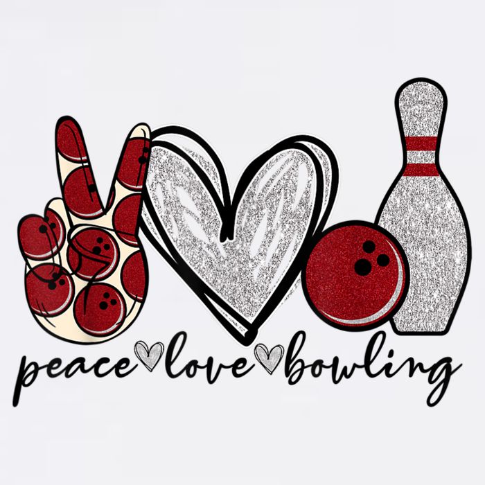 Peace Love Bowling Funny Bowling Lover Mug