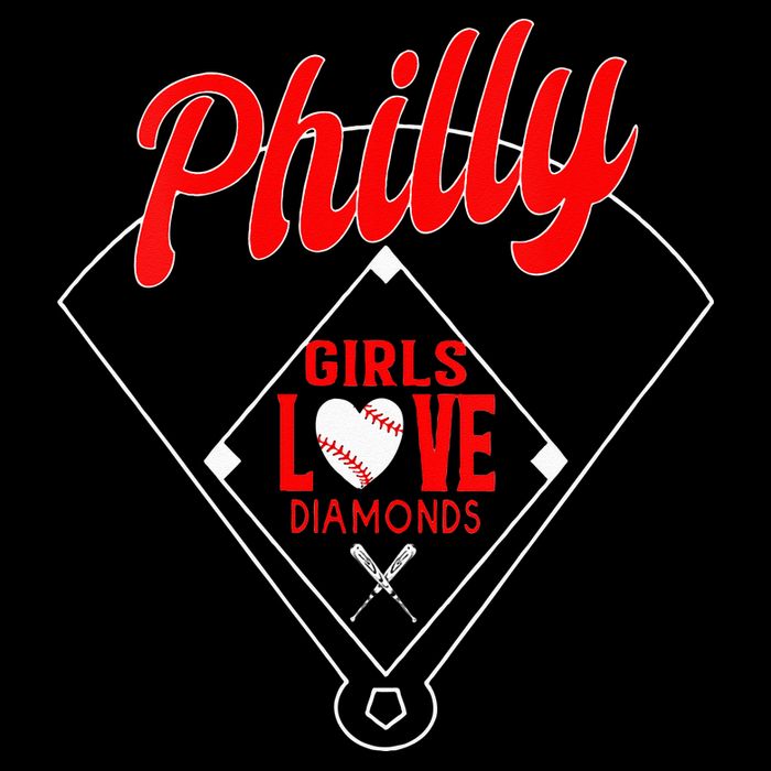  Philly Love Baseball Philadelphia Fan Funny  Cooling Performance Crew T-Shirt