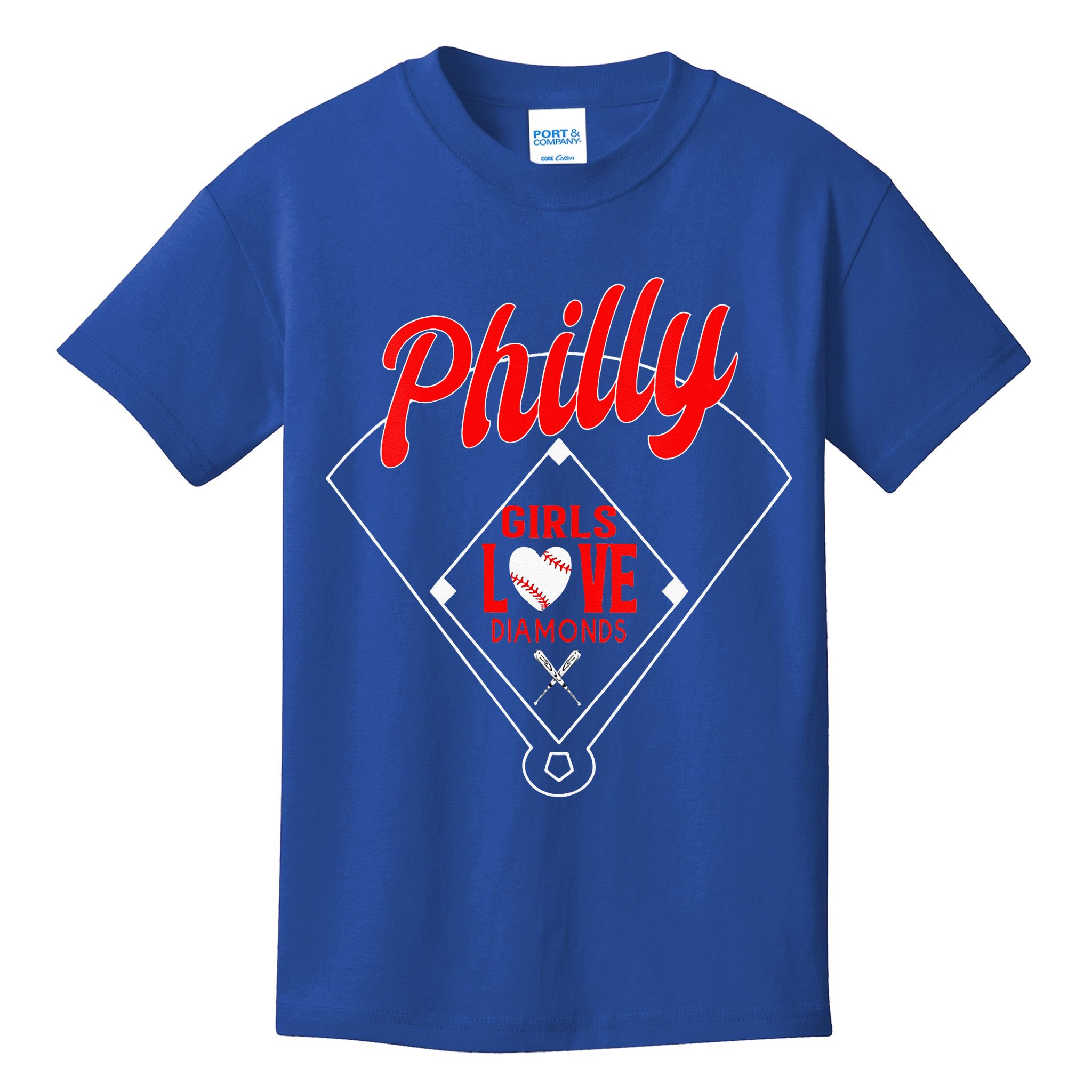  Philly Love Baseball Philadelphia Fan Funny  Kids T-Shirt