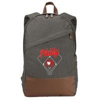  Philly Love Baseball Philadelphia Fan Funny  Cotton Canvas Backpack