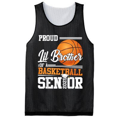 Proud Lil Brother Of A 2025 Senior Graduate Basketball Mesh Reversible Basketball Jersey Tank