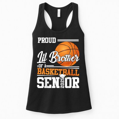Proud Lil Brother Of A 2025 Senior Graduate Basketball Womens Tank Top
