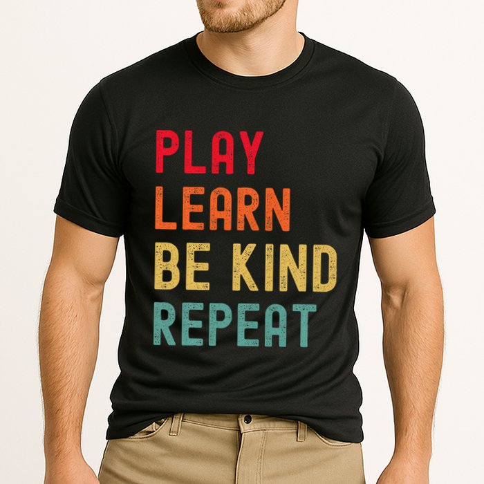 Play Learn Be Kind Repeat Unity Day No Bullies Kindness Performance Shirt