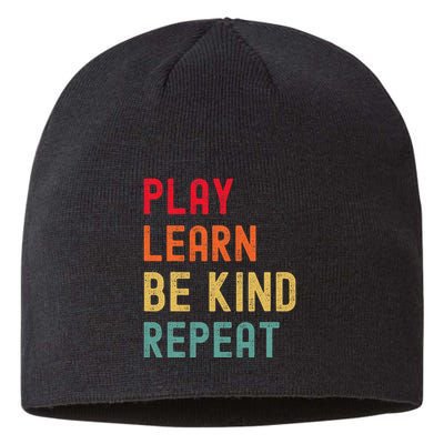 Play Learn Be Kind Repeat Unity Day No Bullies Kindness Sustainable Beanie