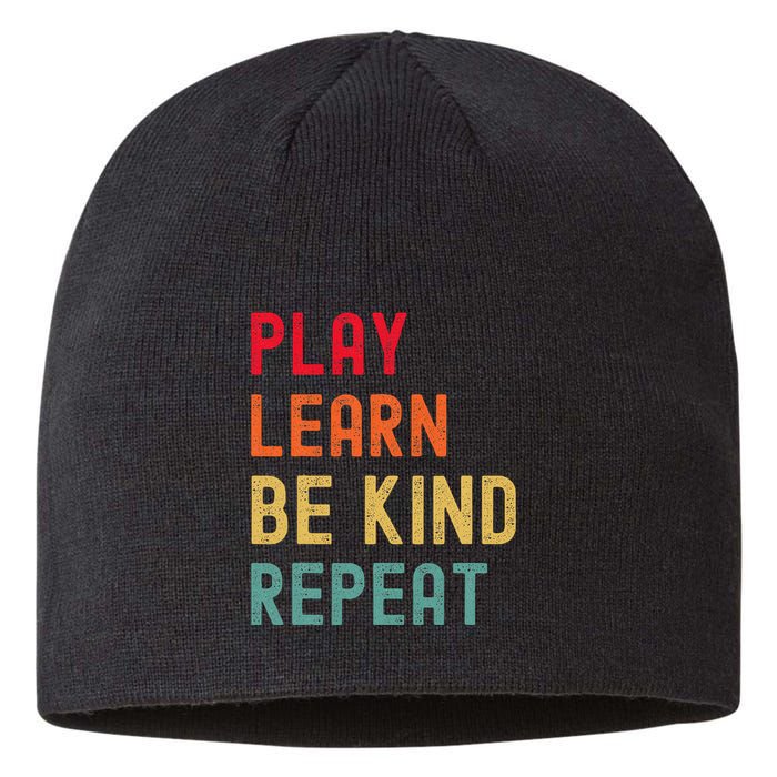 Play Learn Be Kind Repeat Unity Day No Bullies Kindness Sustainable Beanie