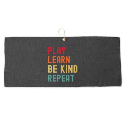 Play Learn Be Kind Repeat Unity Day No Bullies Kindness Large Microfiber Waffle Golf Towel