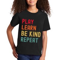 Play Learn Be Kind Repeat Unity Day No Bullies Kindness Kids T-Shirt