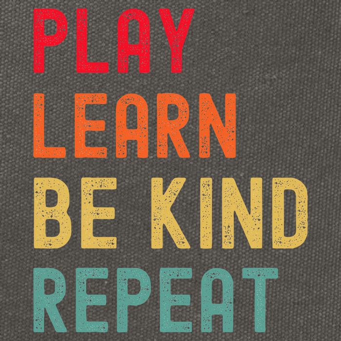 Play Learn Be Kind Repeat Unity Day No Bullies Kindness Cotton Canvas Backpack