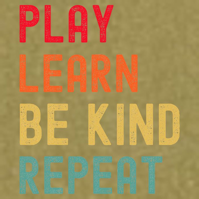 Play Learn Be Kind Repeat Unity Day No Bullies Kindness Garment-Dyed Women's Muscle Tee