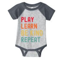 Play Learn Be Kind Repeat Unity Day No Bullies Kindness Infant Baby Jersey Bodysuit