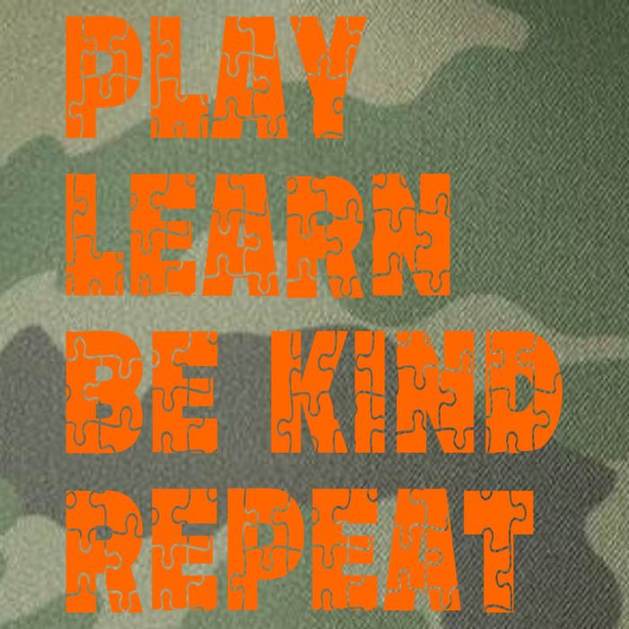 Play Learn Be Kind Repeat Autism Awareness Unity Day Orange Gift Legacy Tie Dye Trucker Hat