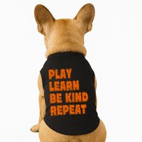 Play Learn Be Kind Repeat Autism Awareness Unity Day Orange Gift Doggie Tank