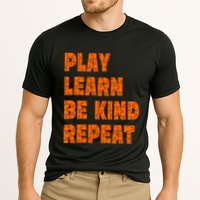 Play Learn Be Kind Repeat Autism Awareness Unity Day Orange Gift Performance Shirt