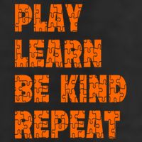 Play Learn Be Kind Repeat Autism Awareness Unity Day Orange Gift Beanie