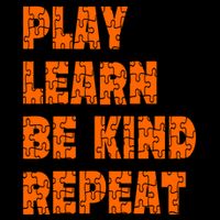 Play Learn Be Kind Repeat Autism Awareness Unity Day Orange Gift Flatbill Hat