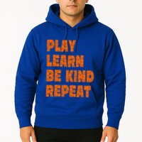 Play Learn Be Kind Repeat Autism Awareness Unity Day Orange Gift Hoodie