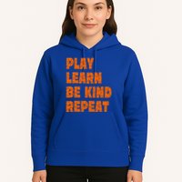 Play Learn Be Kind Repeat Autism Awareness Unity Day Orange Gift Hoodie