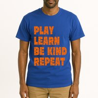 Play Learn Be Kind Repeat Autism Awareness Unity Day Orange Gift Tall T-Shirt