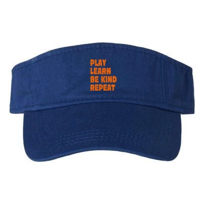 Play Learn Be Kind Repeat Autism Awareness Unity Day Orange Gift Visor