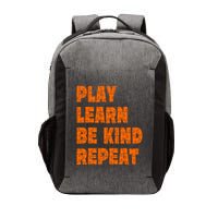 Play Learn Be Kind Repeat Autism Awareness Unity Day Orange Gift Vector Backpack