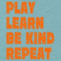 Play Learn Be Kind Repeat Autism Awareness Unity Day Orange Gift Sueded Cloud Jersey T-Shirt