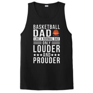 Proud Loud Basketball Dad Of A Basketball Player Dad PosiCharge Competitor Tank