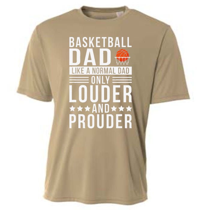 Proud Loud Basketball Dad Of A Basketball Player Dad Cooling Performance Crew T-Shirt