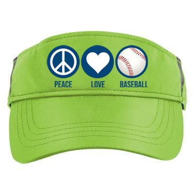 Peace Love Baseball Adult Drive Performance Visor