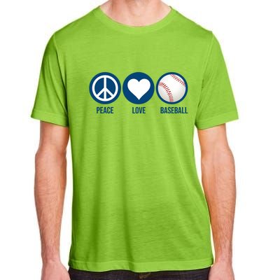 Peace Love Baseball Adult ChromaSoft Performance T-Shirt